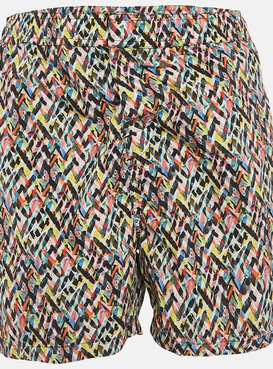 Missoni Mare Multicolor Chevron Print Nylon Swim Shorts XL