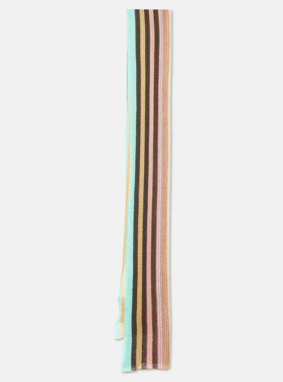 Missoni Multicolor Striped Wool Knit Stole