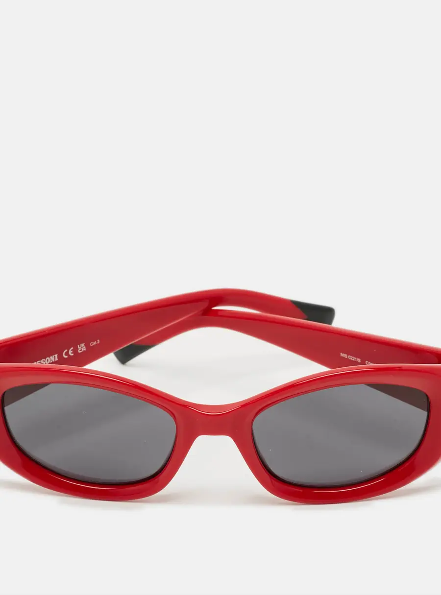 Missoni Red/Black MIS 0221/S Frame Oval Sunglasses