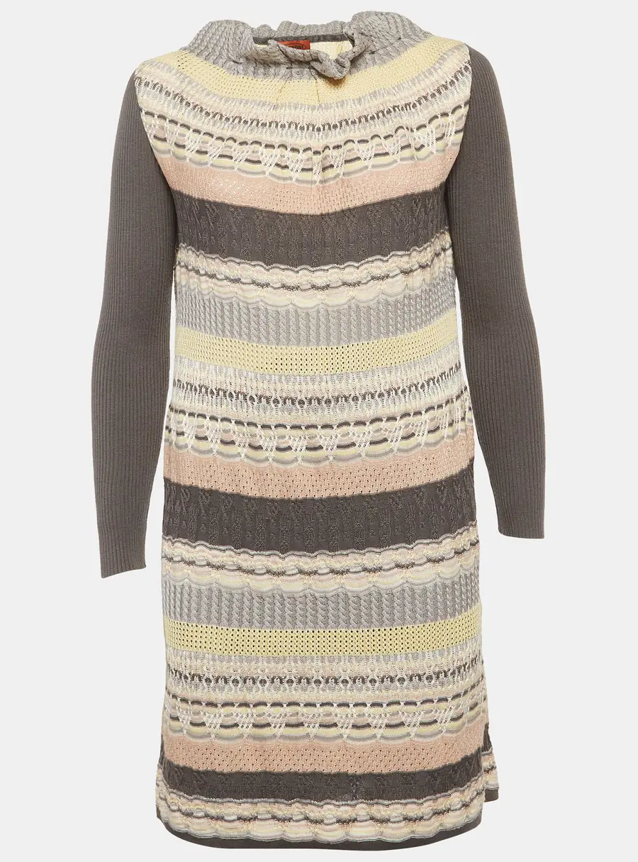 Missoni Multicolour Wool Knitted Mini Dress M