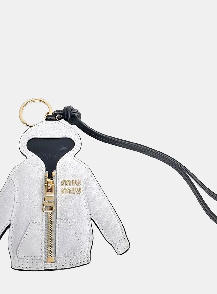 Miu Miu Grey Hoodie Keyring