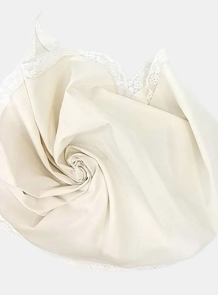Miu Miu Poplin Lace Triangle Scarf (5FF036)