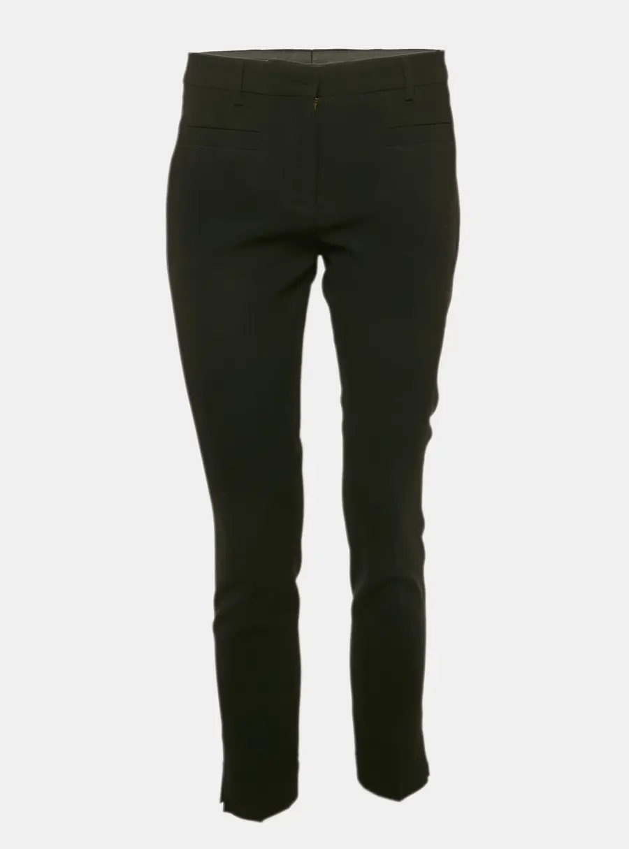 Miu Miu Black Crepe Formal Trousers S