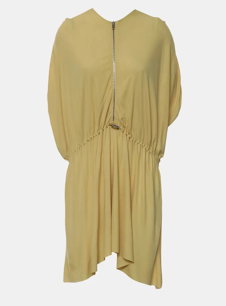 Miu Miu Zip Drawstring Mini Dress S