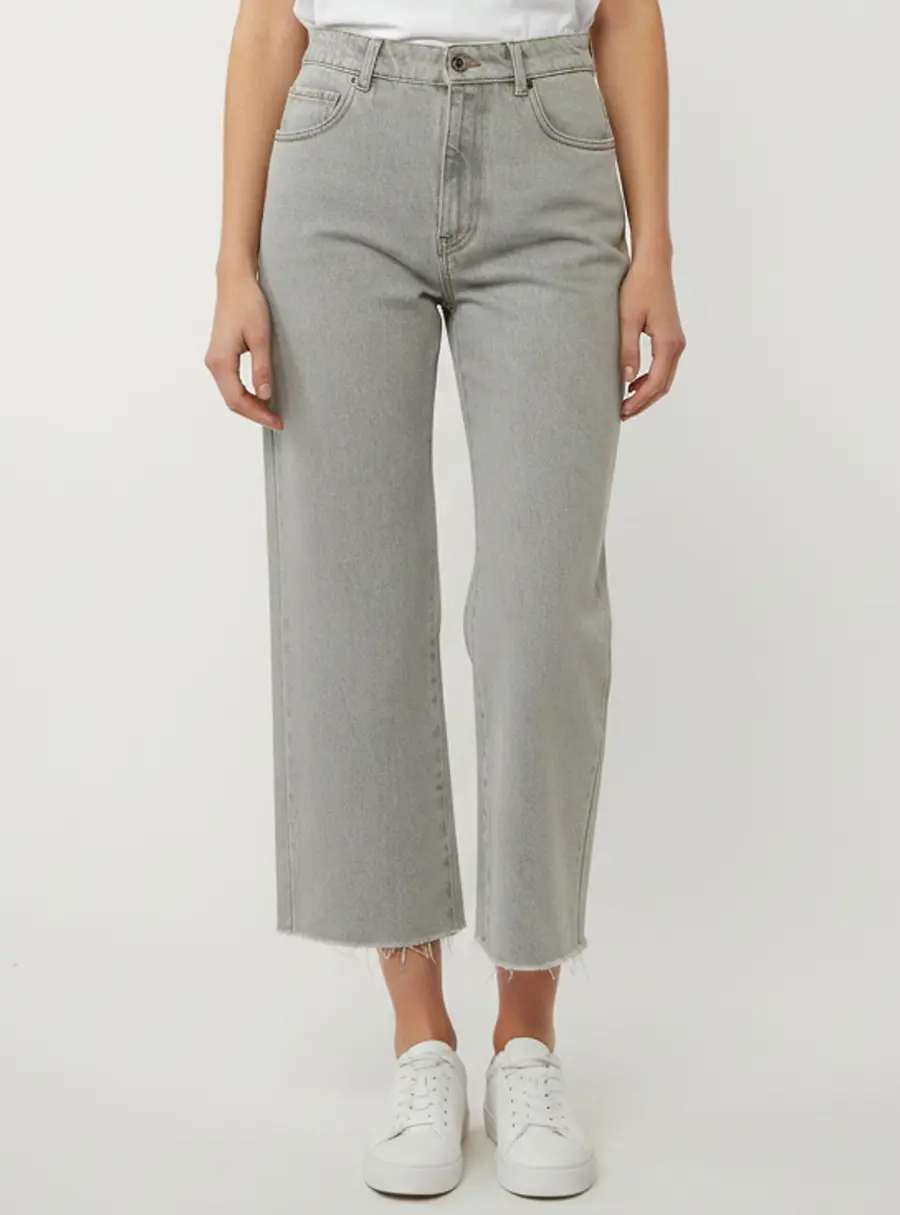 Miu Miu Grey Denim Straight Fit Jeans S/Waist 28.5"