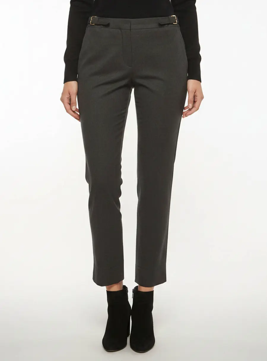 Miu Miu Charcoal Grey Wool Regular Fit Pants S