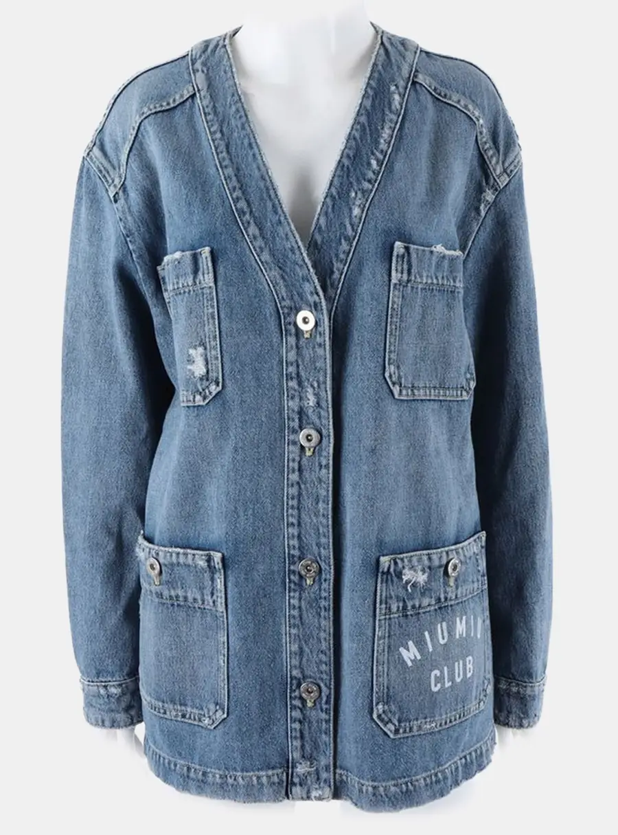 Miu Miu Blue Denim Jacket Size XS