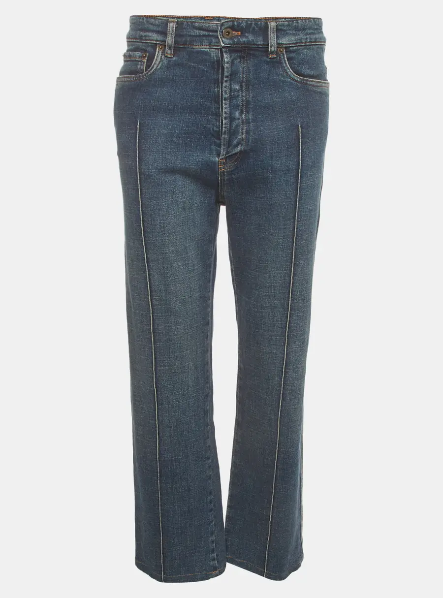 Miu Miu Blue Denim Straight Fit Jeans M/Waist 28"