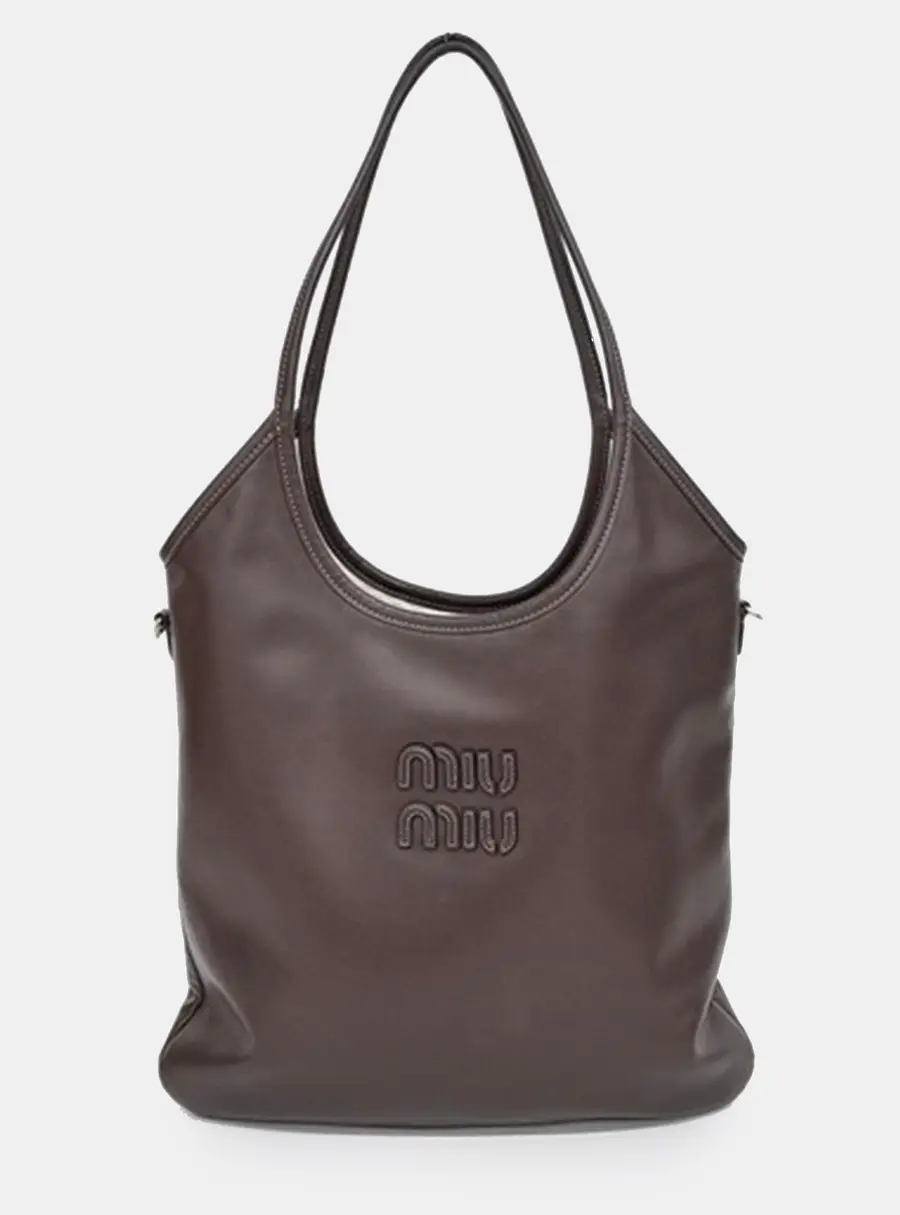 Miu Miu Leather Brown Ivy Shoulder Bag
