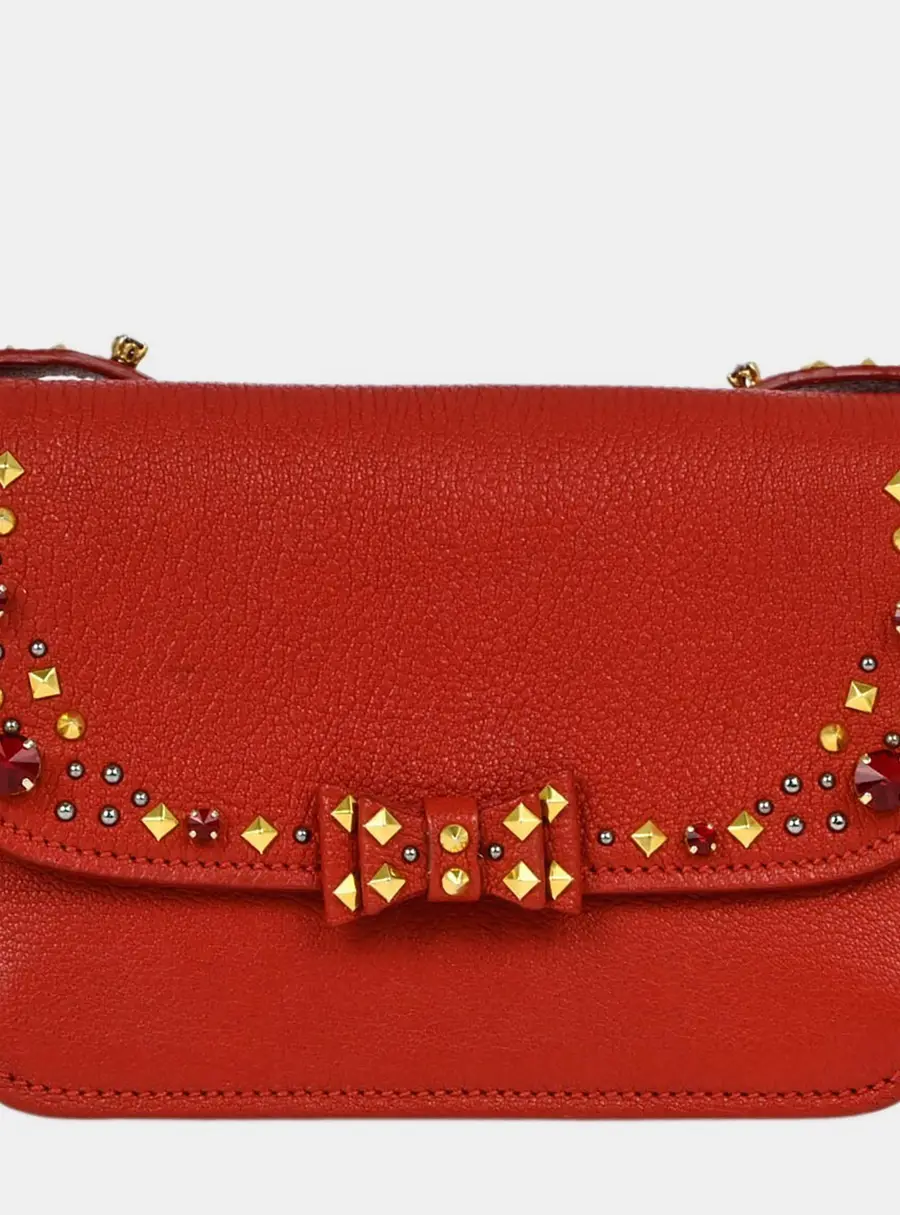 Miu Miu Red Goatskin Crossbody Bag