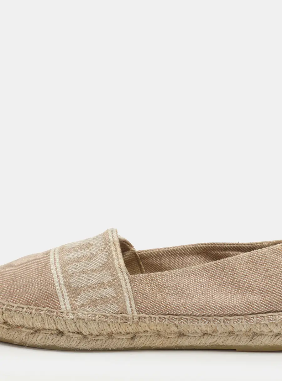 Miu Miu Size 36 Beige Canvas Espadrille Flats