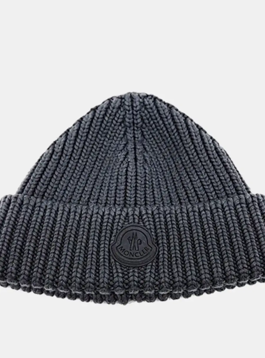 Moncler Grey Wool  Beanie
