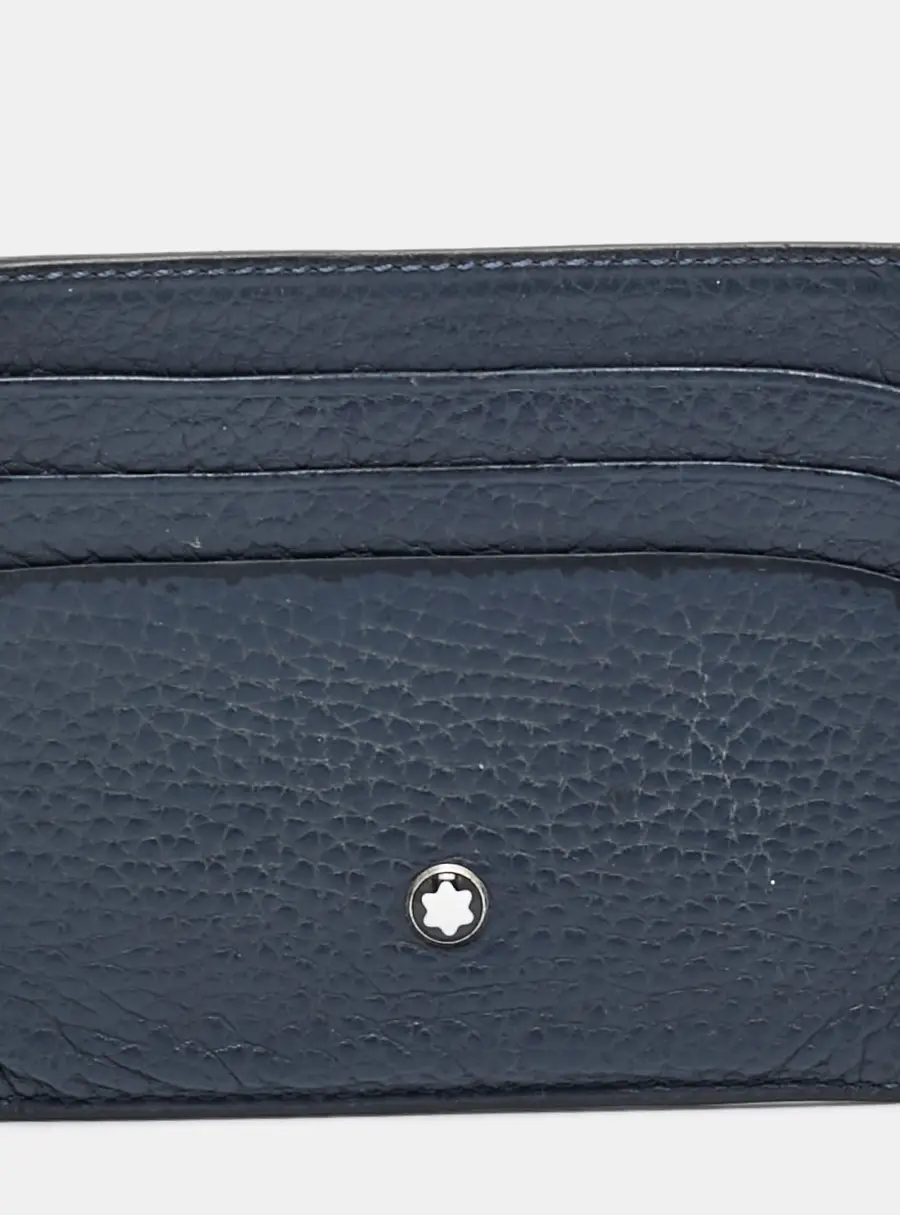 Montblanc Meisterstuck Navy Blue Leather Card Holder
