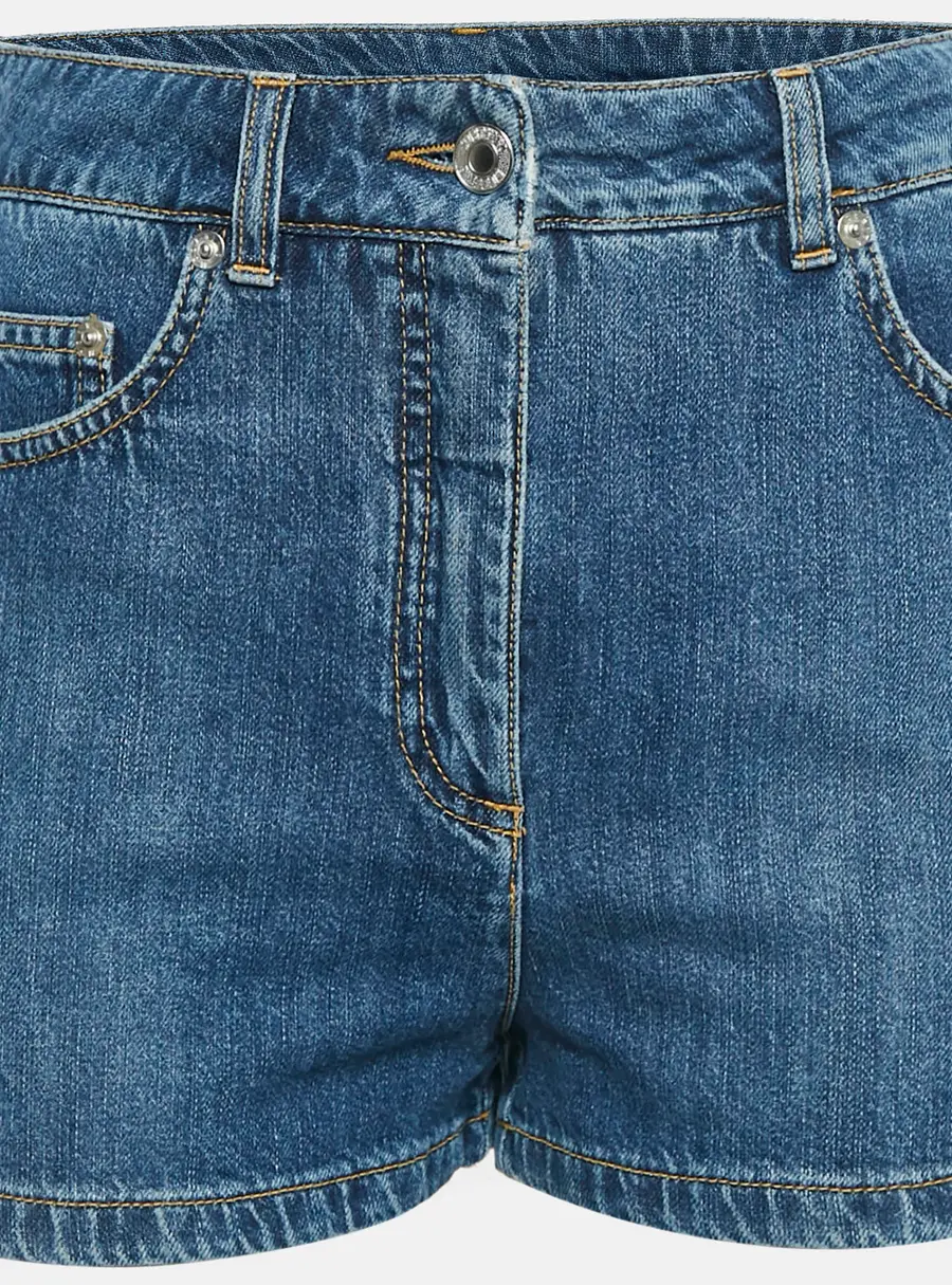 Moschino Couture Blue Denim Shorts S