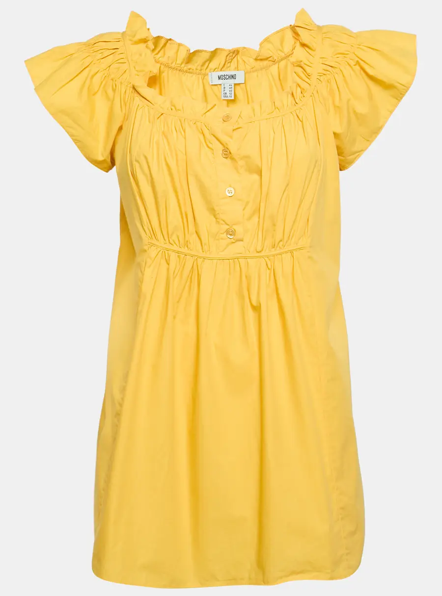 Moschino Yellow Cotton Tunic M