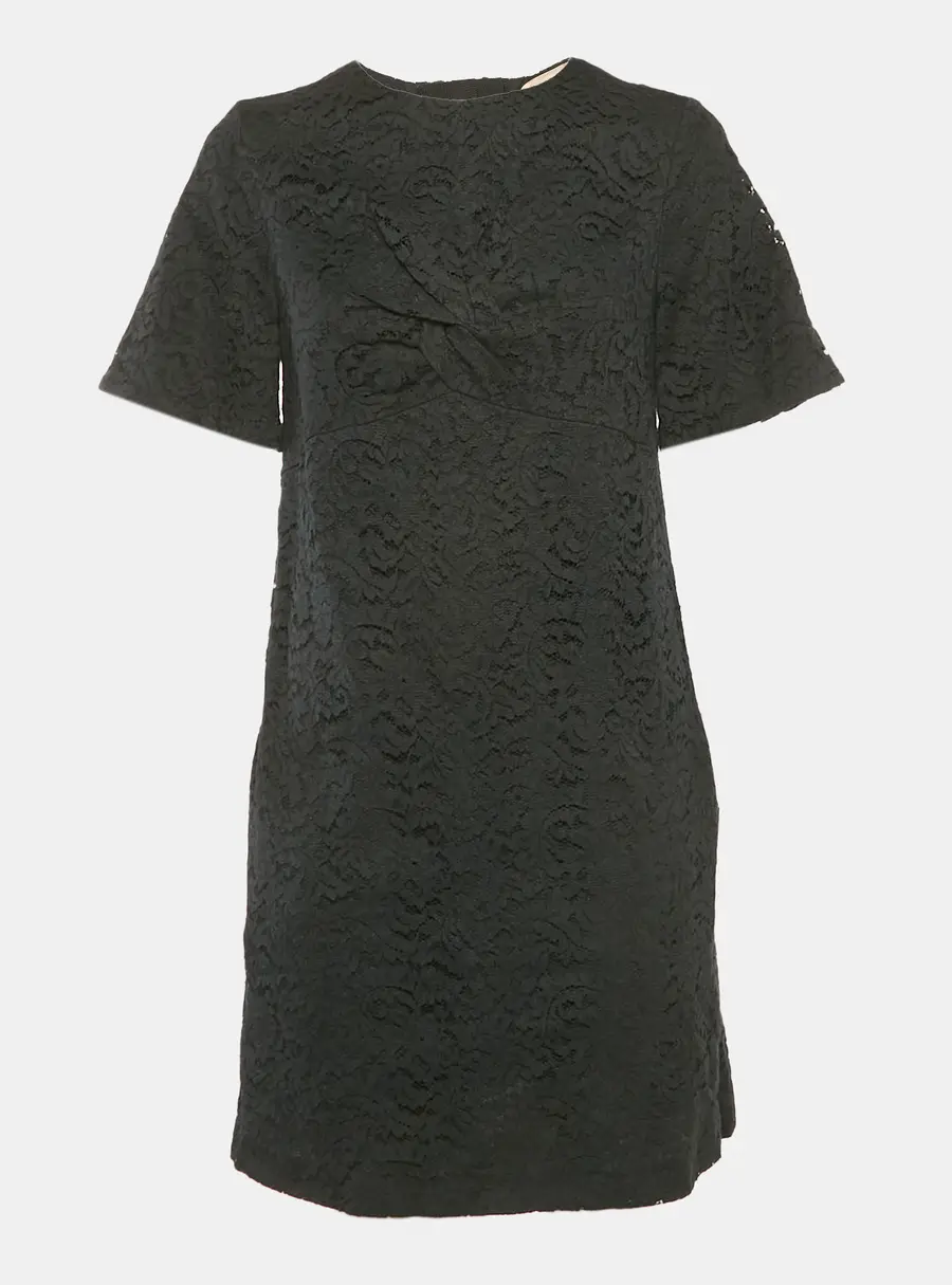 Nº21 Black Floral Lace Mini Dress M