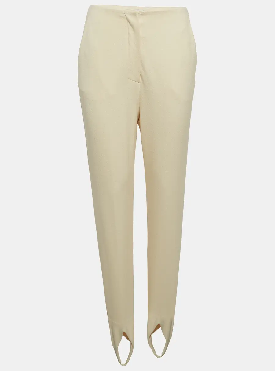 Nanushka Cream Jersey Darby Stirrup Leggings S