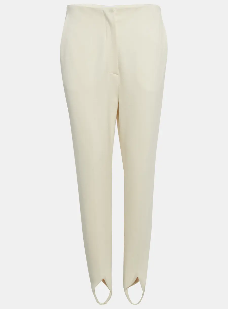 Nanushka Cream Jersey Darby Stirrup Leggings M
