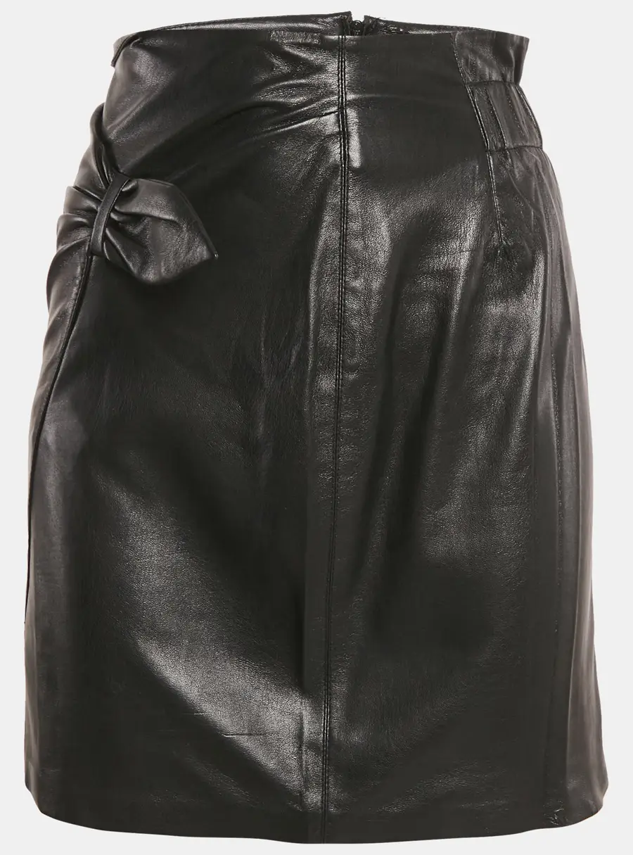 Nanushka Black Faux Leather Mini Skirt XS