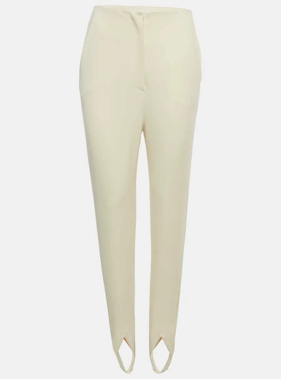 Nanushka Cream Jersey Darby Stirrup Leggings XS