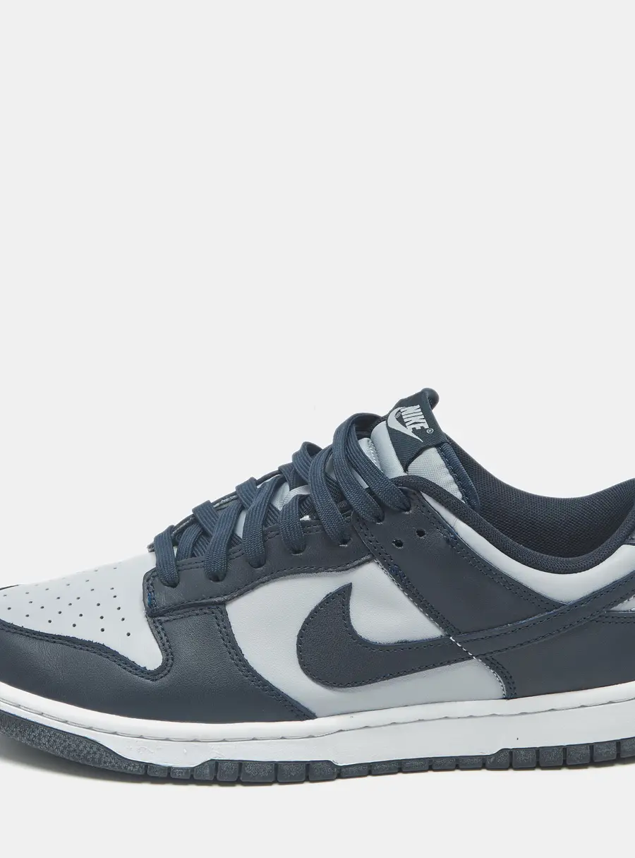 Nike Dunk Low Size 44.5 Two Tone Leather Lace Up Sneakers