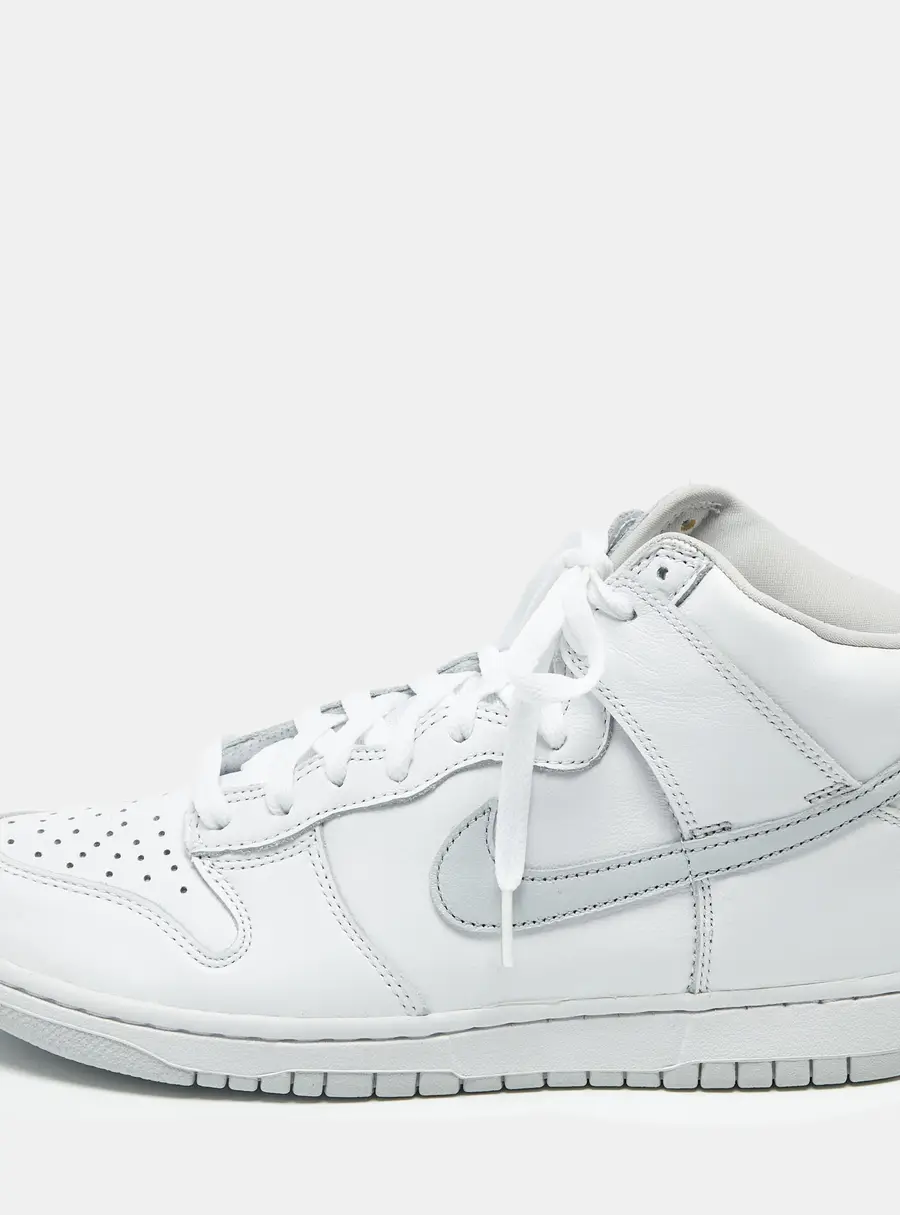 Nike Dunk High Size 43 White Leather High Top Sneakers