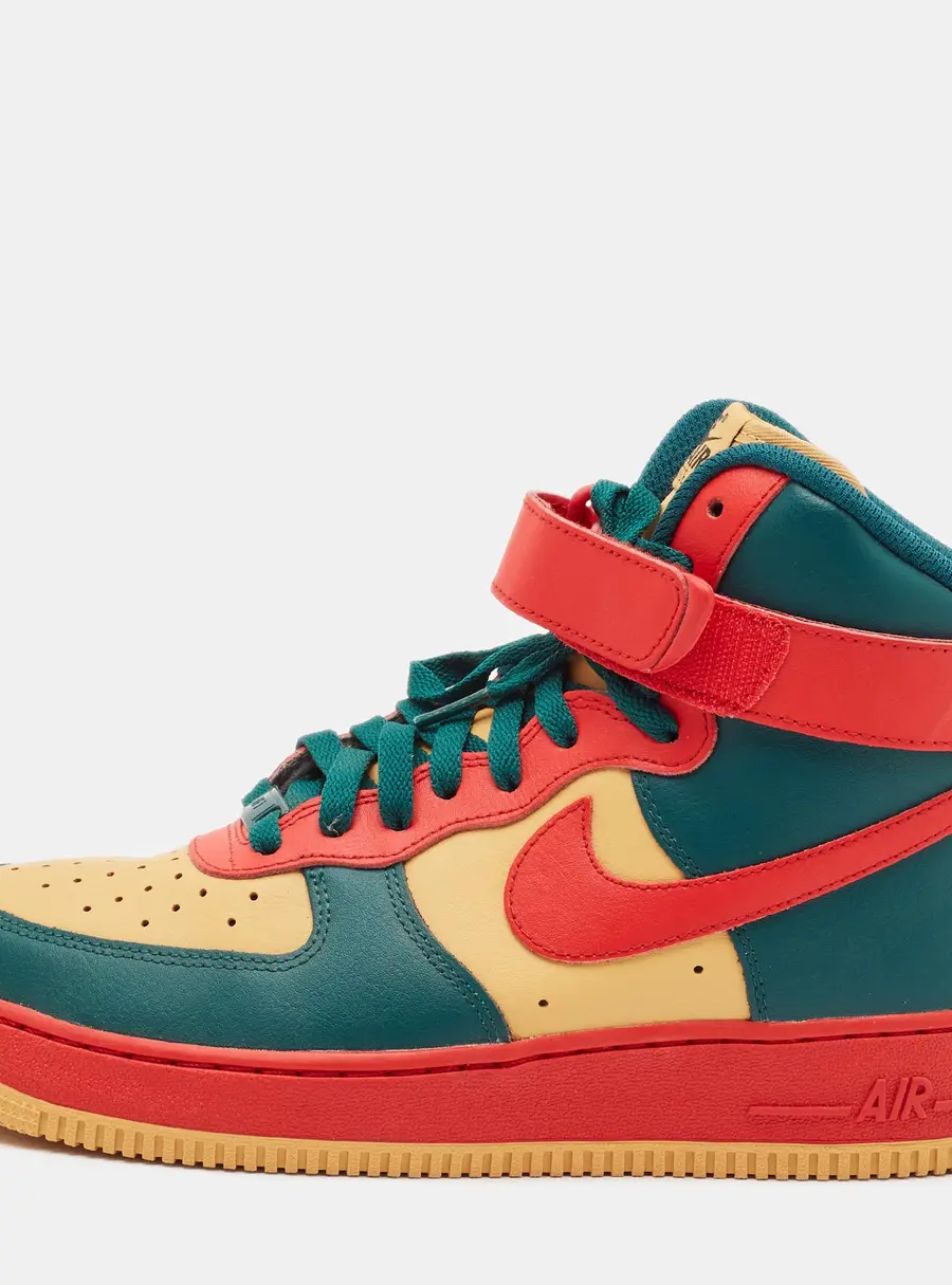 Nike Air Force 1 By You Custom Size 40.5 Multicolor Leather High Top Sneakers
