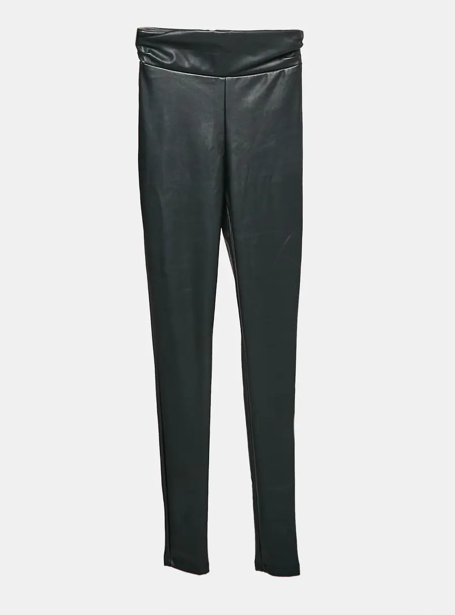 Nookie Black Faux Leather Skinny Viktoria Pants M