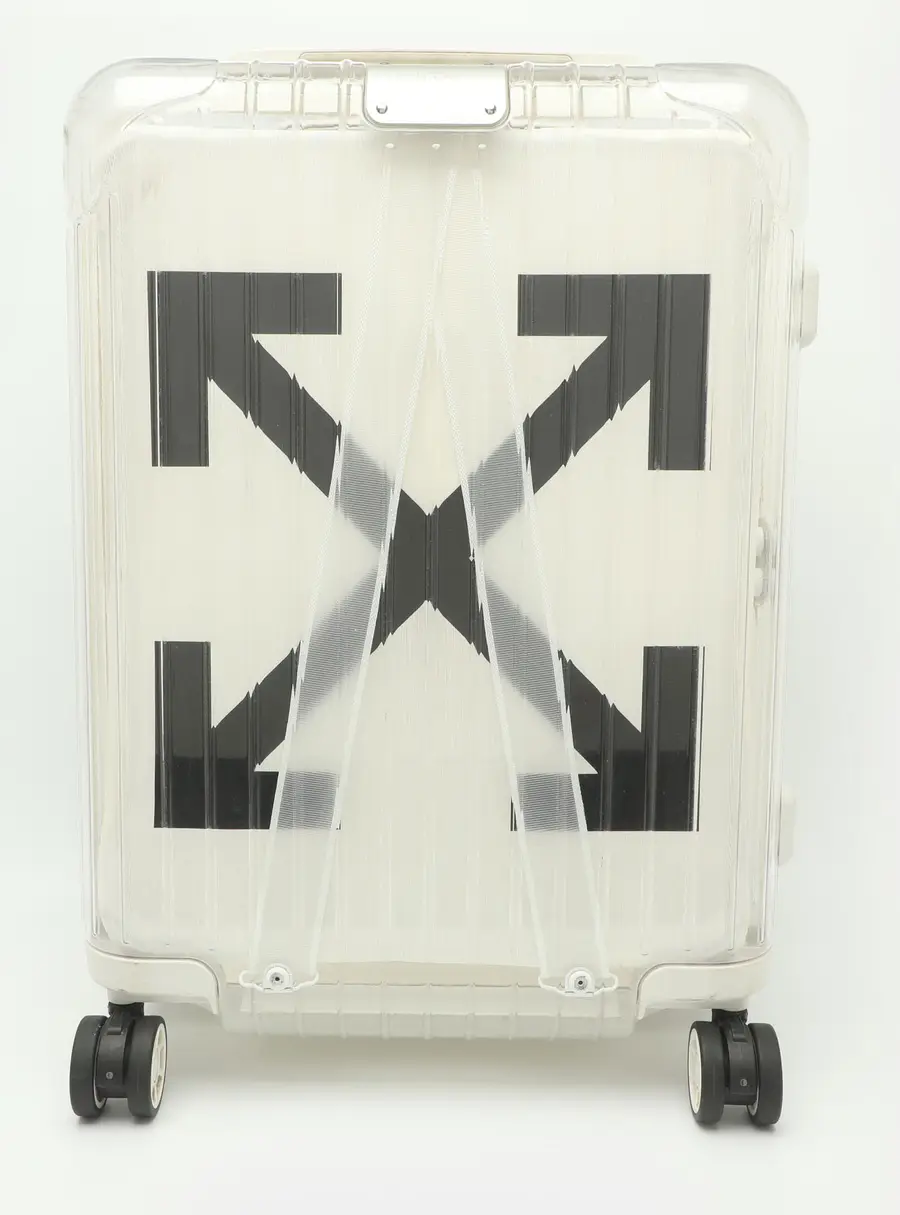 Off-Whitex Rimowa Transparent Polycarbonate Suitcase