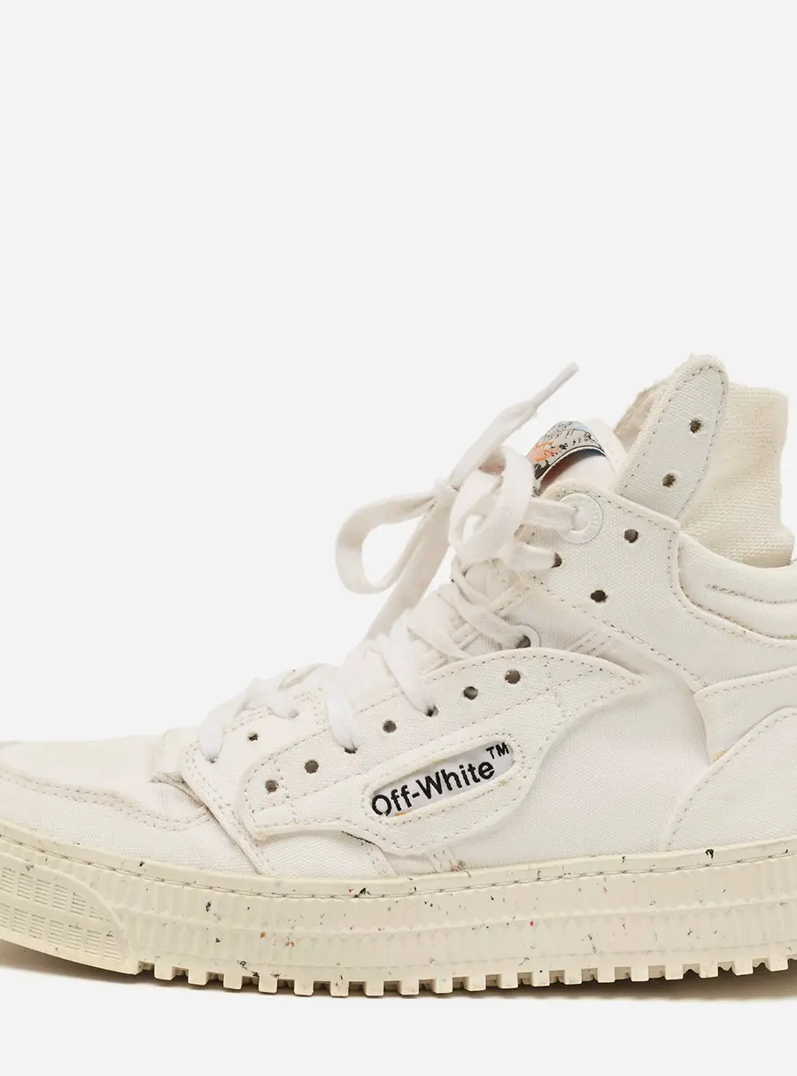 Off-White 3.0 Off Court Size 39 White Canvas High Top Sneakers