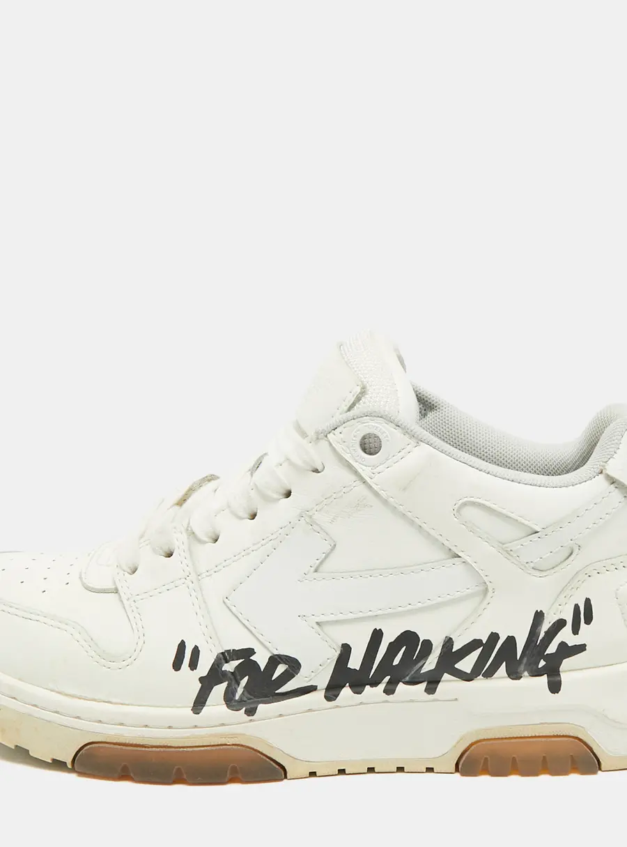Off-White out of office Size 38 White Leather Lace Up Sneakers