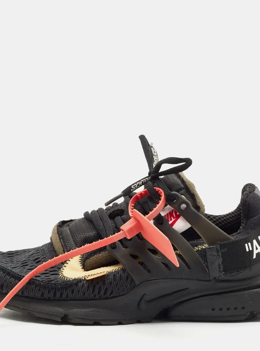 Off-White x Nike Air Presto Size 40 Black Rubber Low Top Sneakers