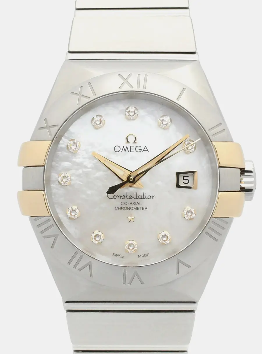 Omega Constellation 123.20.31.20.55.004 18K Yellow Gold, Stainless Steel, Diamond Automatic Women's Watches 31mm