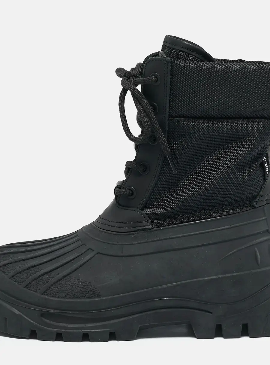 Axel Arigato Black Nylon and Rubber Cryo Ankle Length Boots Size 39