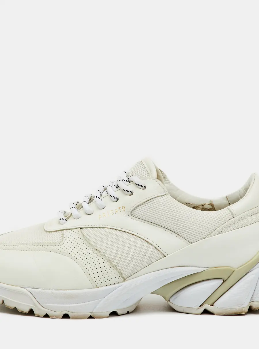 Axel Arigato Marathon Runner Size 37 White Leather and Mesh Low Top Sneakers