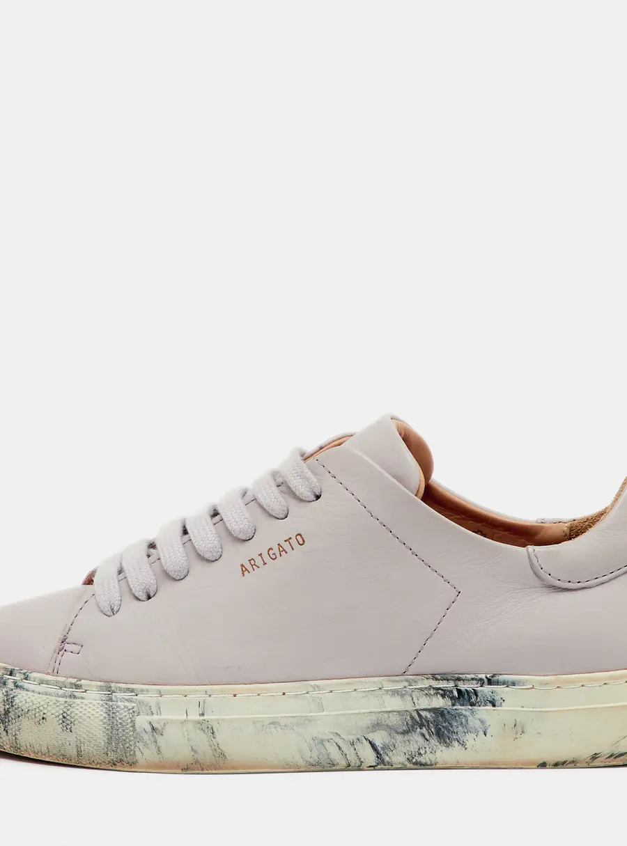 Axel Arigato Lilac Leather Clean 90 Low Top Sneakers Size 36