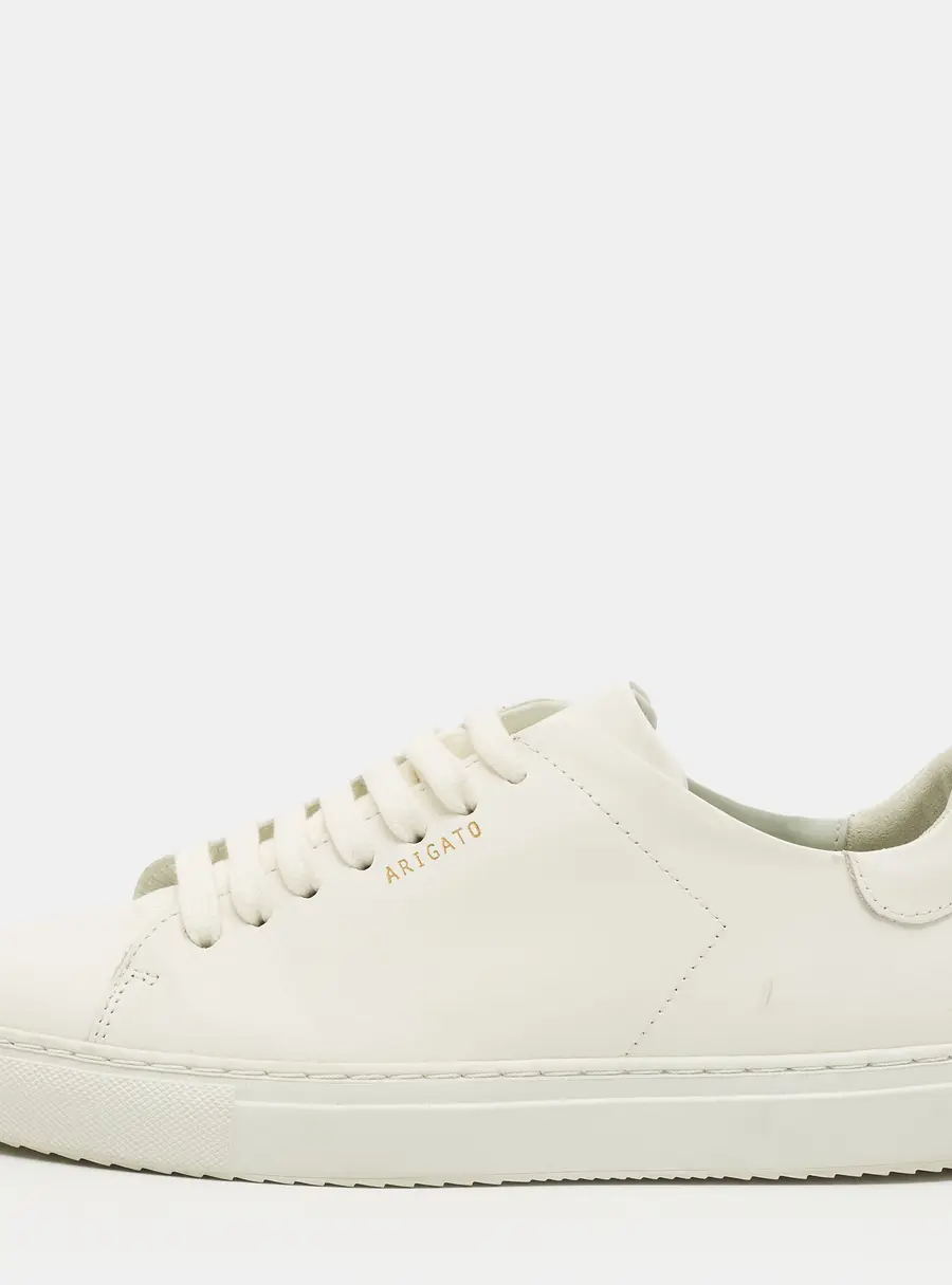 Axel Arigato Size 38 White Leather Lace Up Sneakers