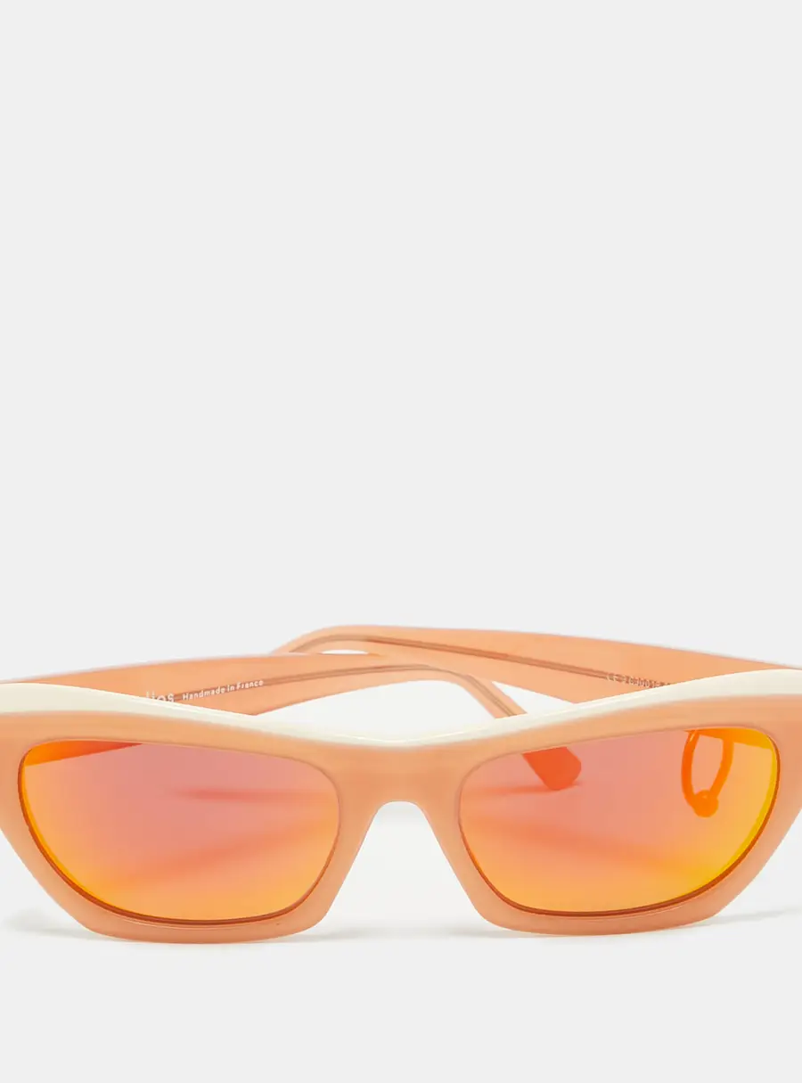 Acne Studios Two Tone/Grey Pierced Azalt Cat-Eye Sunglasses