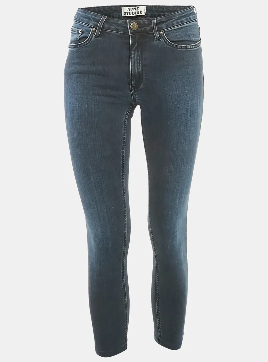 Acne Studios Blue Faded Denim Skin 5 Deep Jeans S Waist 26"