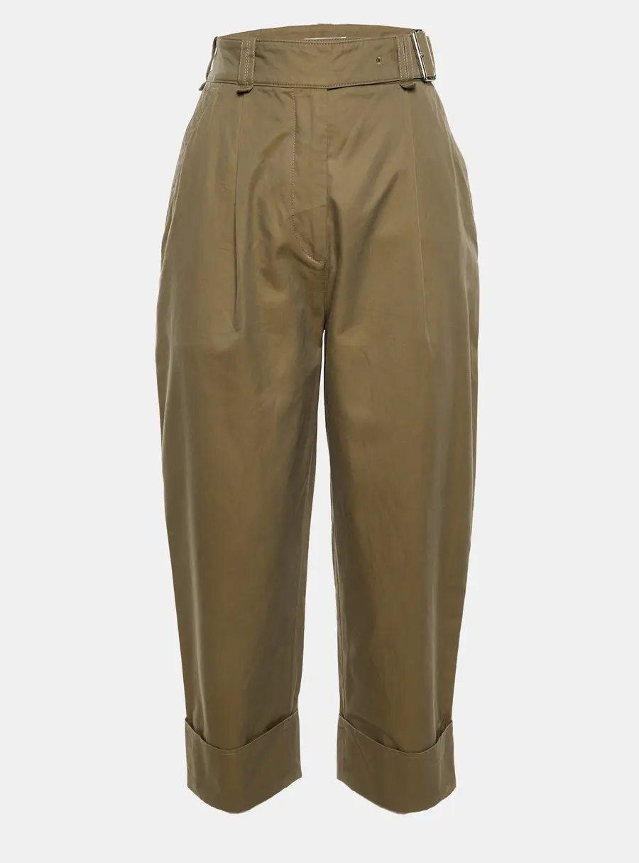 Acne Studios Brown Cotton Cuffed Trouser S