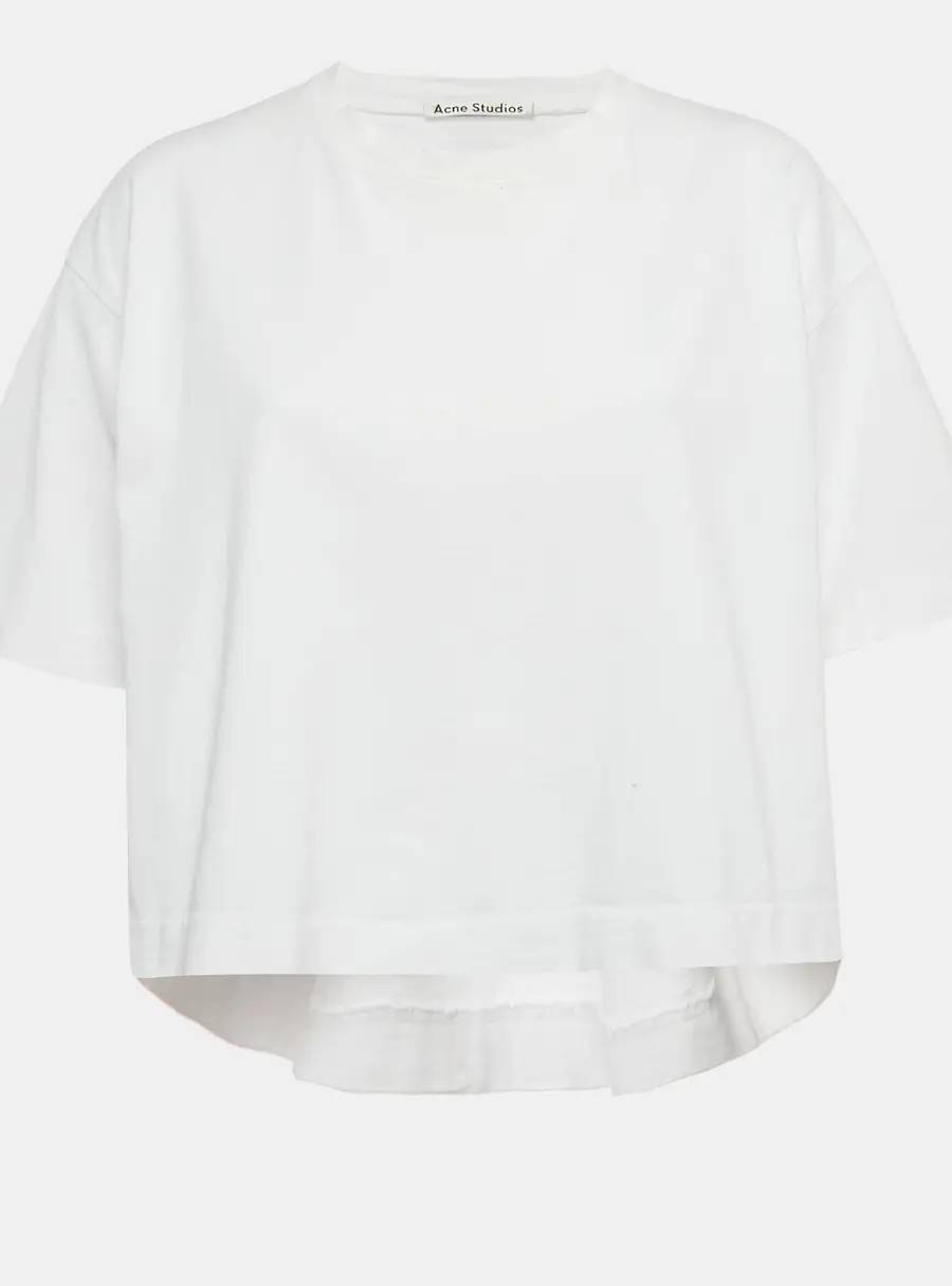 Acne Studios White Cotton Cylea Emboss T-Shirt XXS
