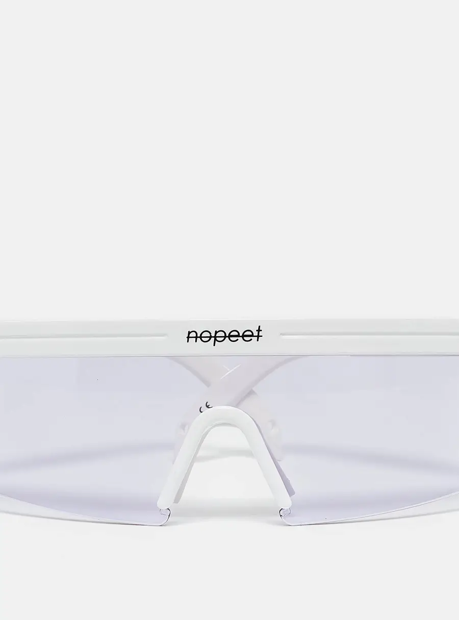 NoPeet White/Purple Haze Shield Sunglasses