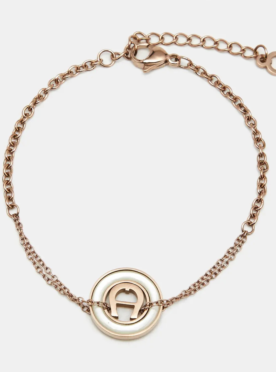Aigner Bella Composite Rose Gold Tone Bracelet