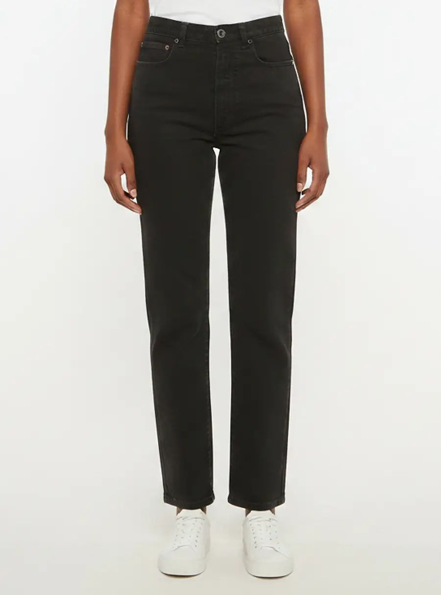 Alaia Black Denim High Rise Jeans S/Waist 21"