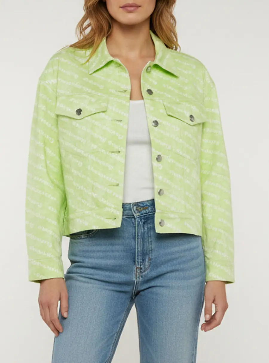 Alexander Wang Green Monogram Green Long Sleeve Jacket XS