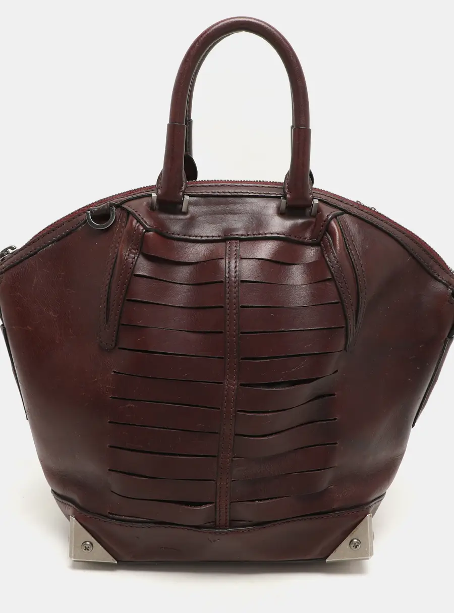 Alexander Wang Emile Burgundy Leather Satchel