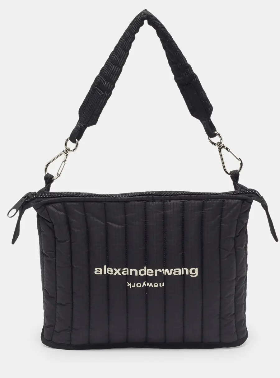 Alexander Wang Elite Ripstop Black Nylon Shoulder Bag