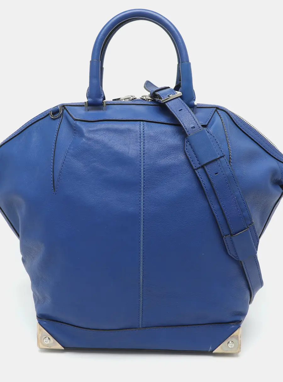 Alexander Wang Emile Blue Leather Satchel