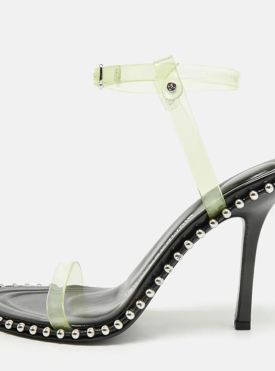 Alexander Wang Nova Size 39.5 Transparent PVC Ankle Strap Sandals