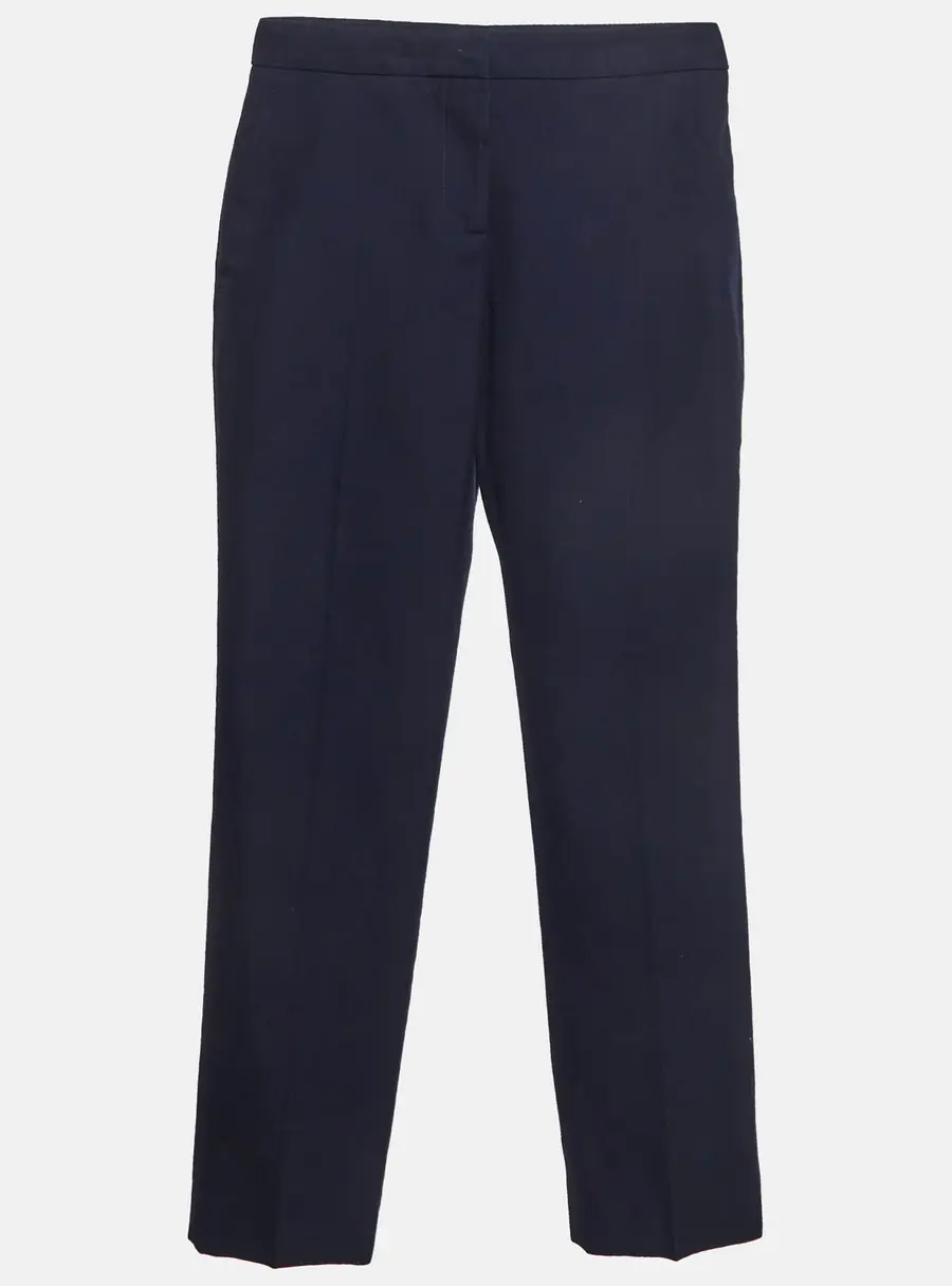 Alexander McQueen Blue Cotton Formal Trousers S